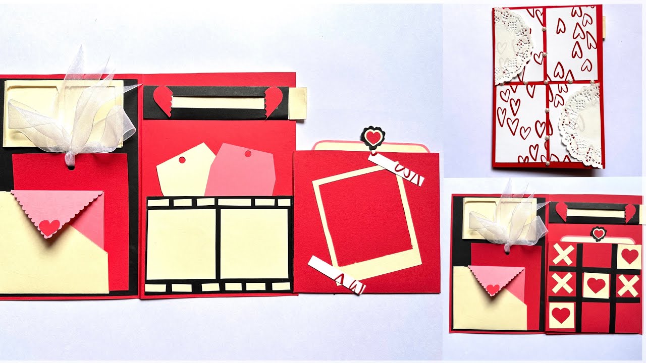 How to make handmade Scrapbook for Anniversary| Beautiful Scrapbook Tutorial