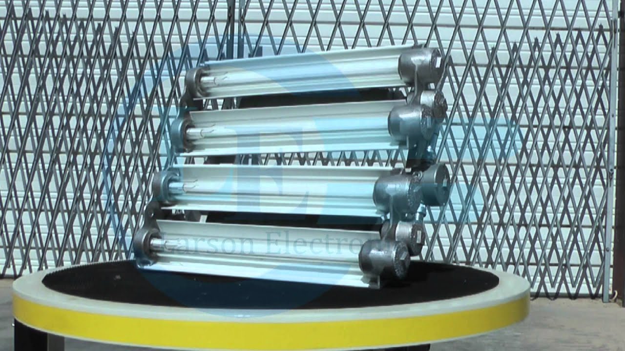 Explosion Proof LED Paint Spray Booth Fixture - Class I, Div. I - 4, 2 Foot LED Bulbs - 5040 Lumen
