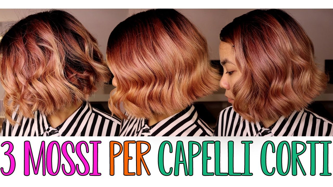 COME CREO I CAPELLI MOSSI SUI CAPELLI CORTI😍 (piastra+3 modi per aprire i boccoli)