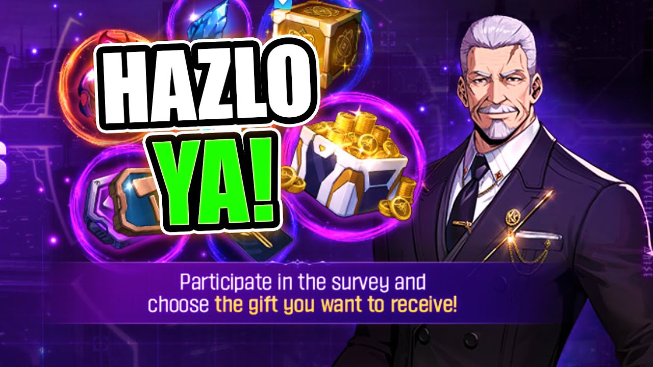 ⚠️RECOMPENSAS GRATIS! NUEVA ENCUESTA de Solo Leveling ARISE