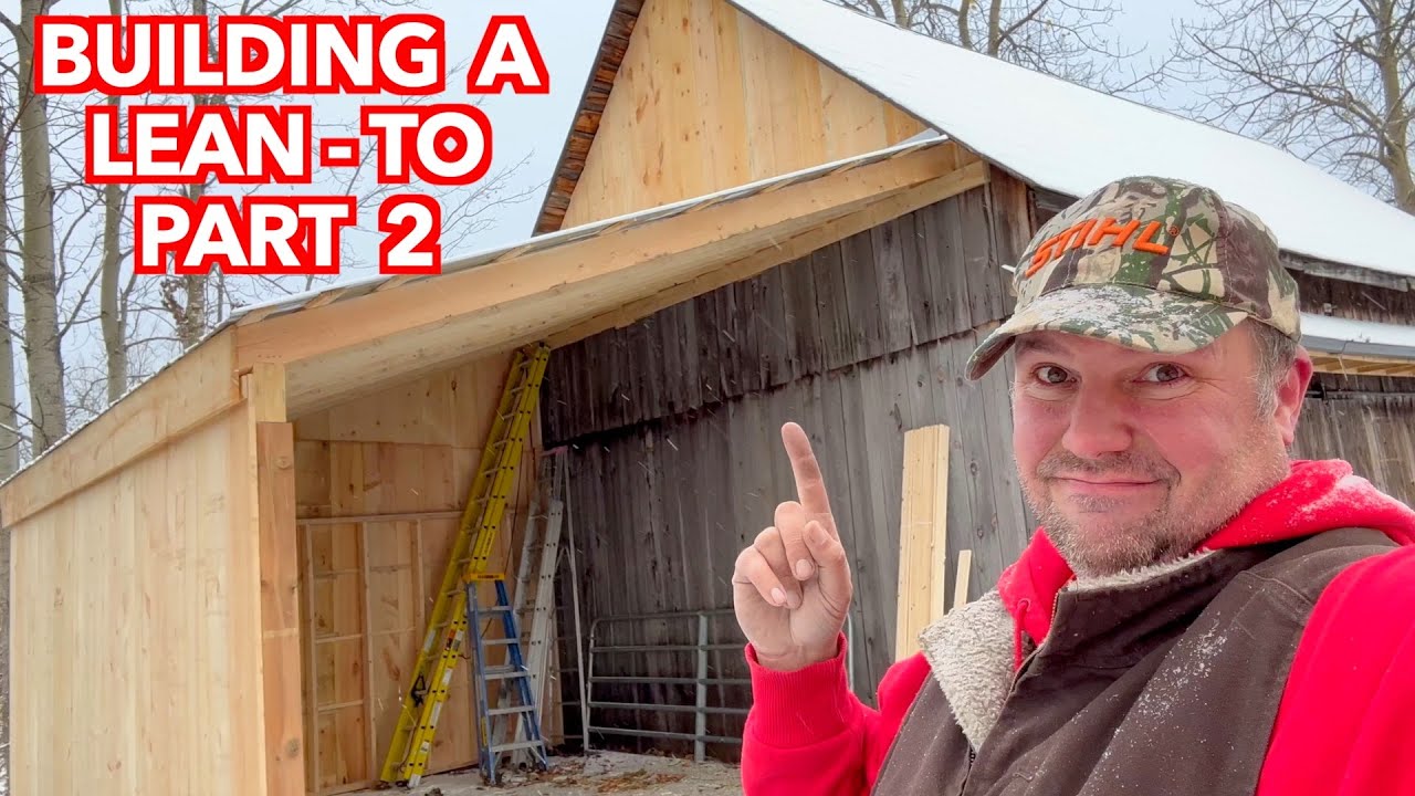Building a Lean-To Shed on an Old Barn