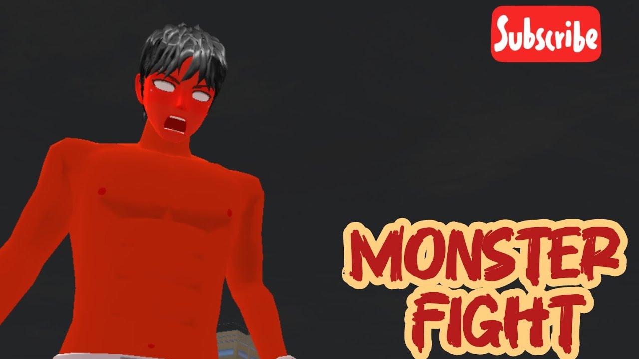Big Red Monster vs Yuta 😱 | Epic Battle in Sakura School Simulator