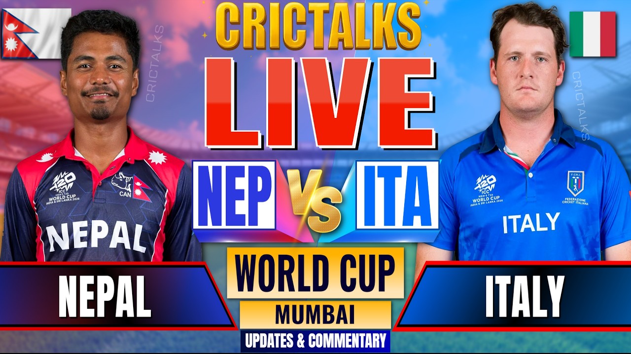 🔴 NEP vs ITA Live Match Today World Cup, 2nd Innings, Cricket Live Scores & Commentary