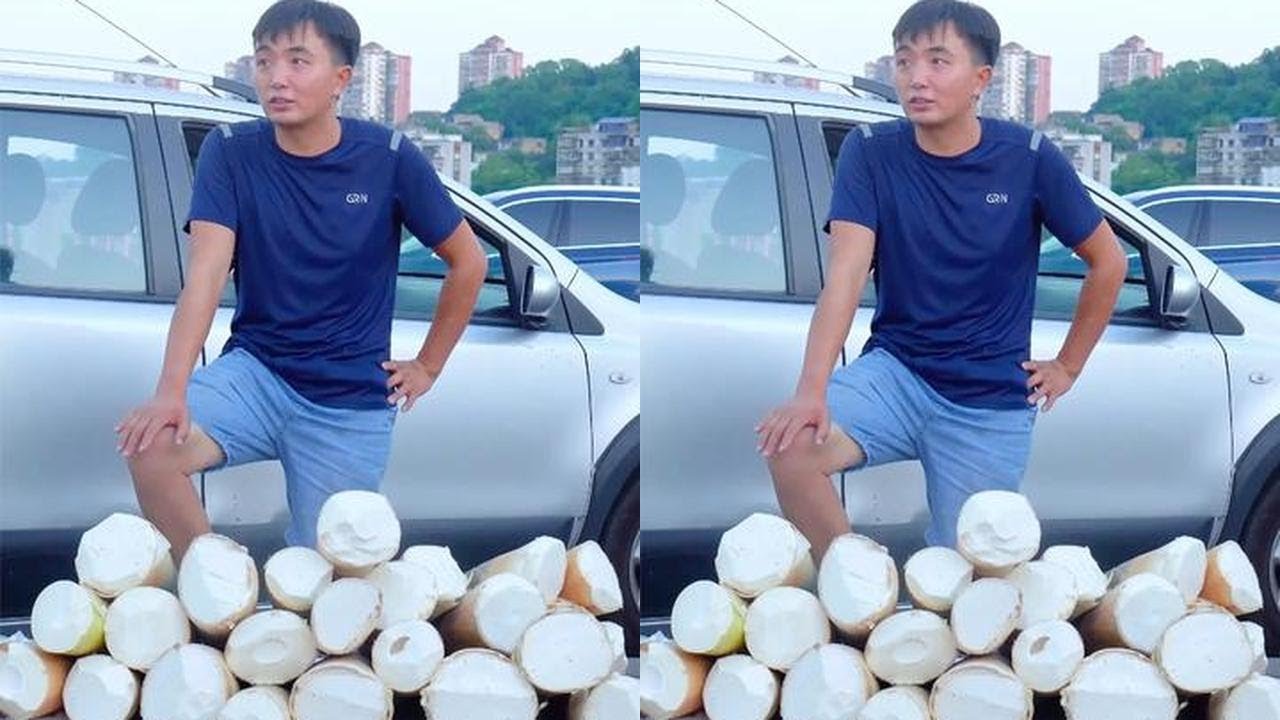 很久没卖过竹笋，徐三娃满怀信心背100斤上街，谁知生意差成这样 #竹笋 #我的乡村生活 #徐三娃  #摆摊