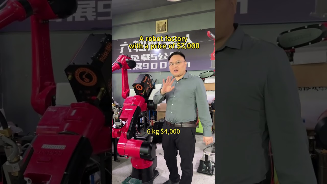 A six-axis robot priced at $3,000, with a 0.94-meter arm span and a load capacity of 5 kg