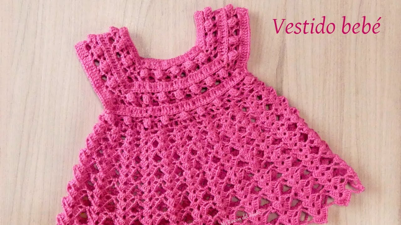 🌹 Hermoso Vestido Tejido a Crochet - Mi Rincón del Tejido