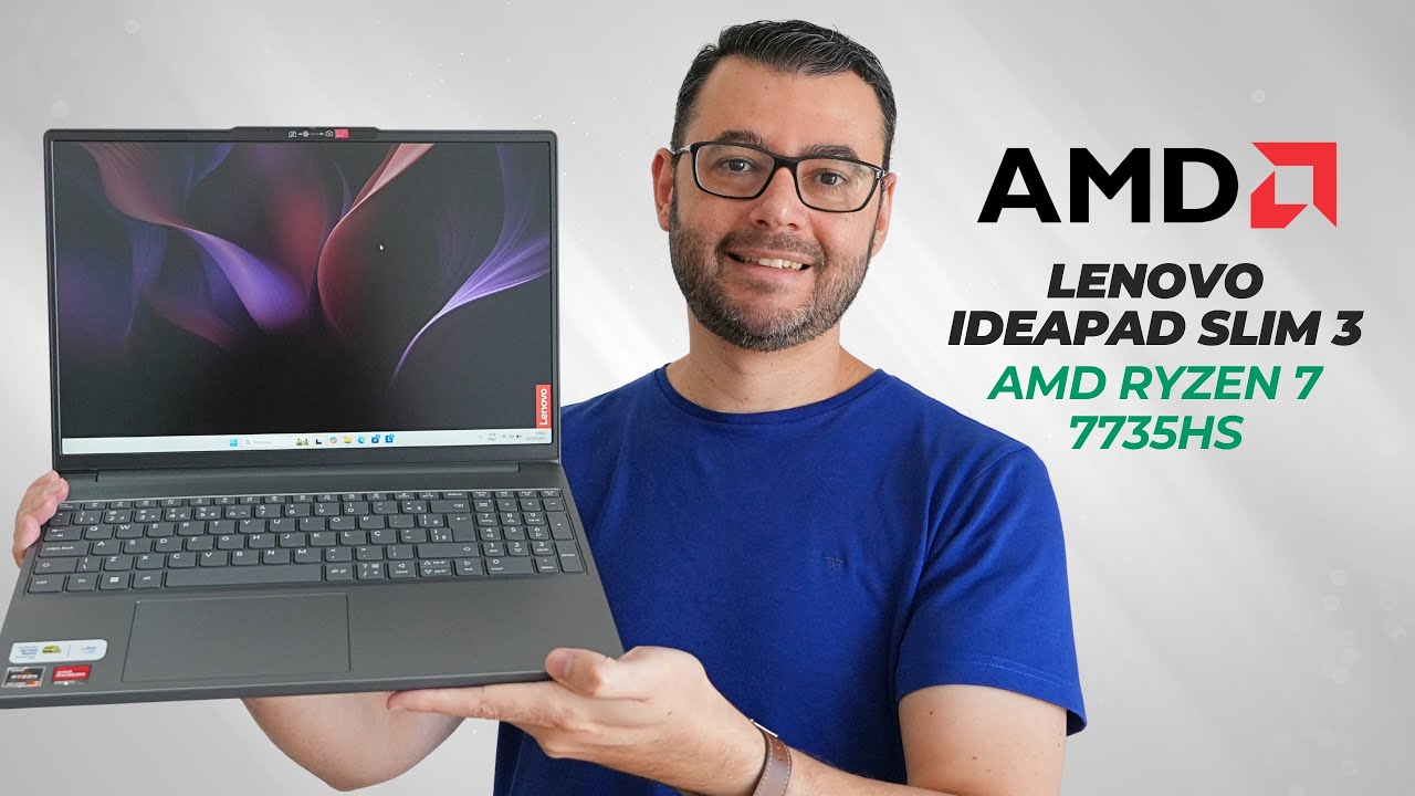 Notebook Lenovo Ideapad Slim 3 AMD Ryzen 7 7735HS Review - É tudo isso mesmo???