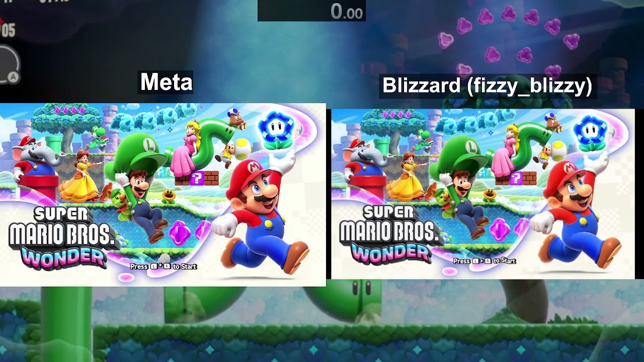 Super Mario Wonder - Blind Race vs. Blizzard Part 1 [Switch]