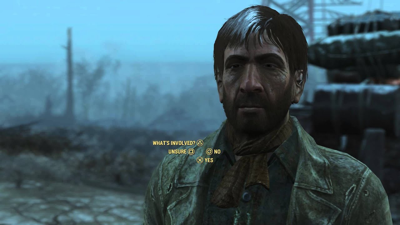 Fallout 4 - Returning the favor:  Abernathy Farm: Blake Intro Dialogue (Mary's Locket) Sequence PS4