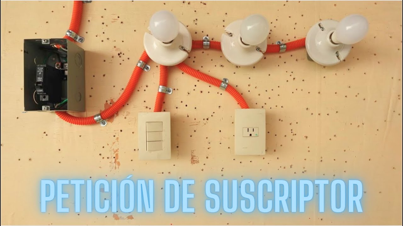 3 LAMPARAS/3 APAGADORES/1 CONTACTO - Instalación eléctrica