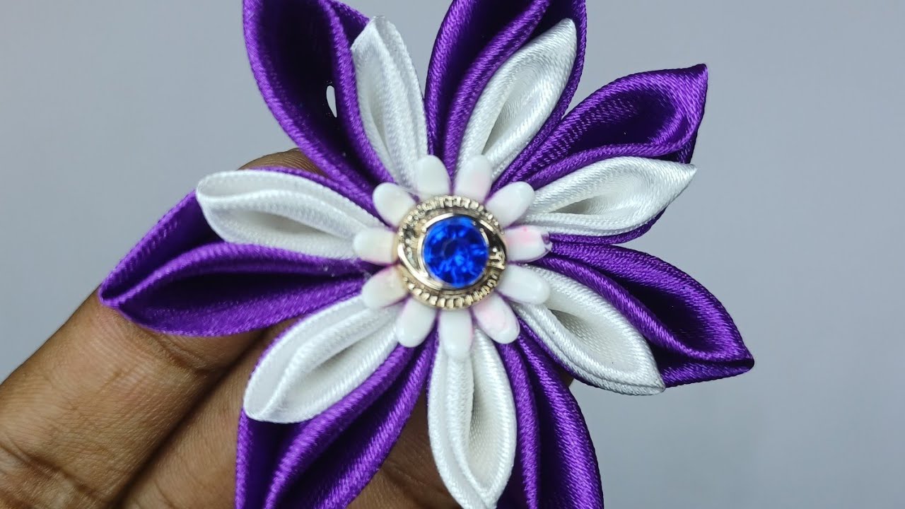 DIY Ribbon Flowers ● Easy Ribbon Crafts ● Satin Ribbon Work
