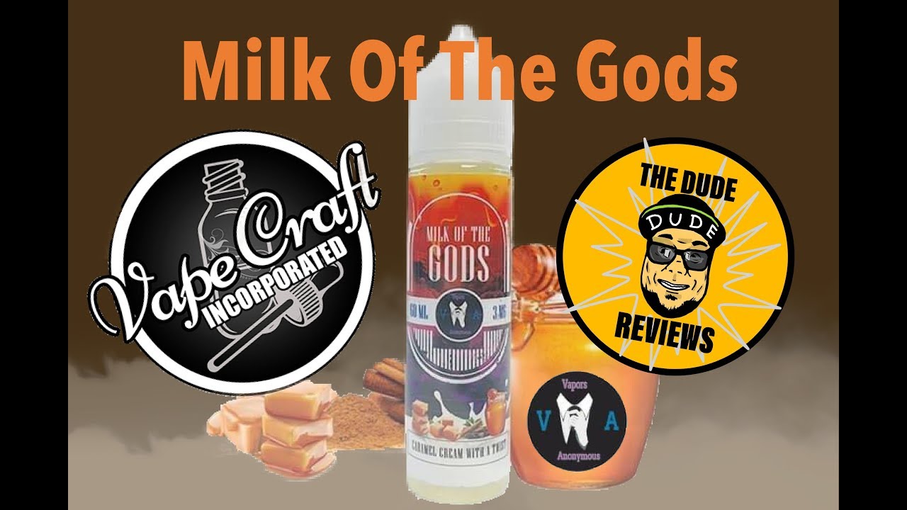 MILK OF THE GODS/ VAPORS ANONYMOUS by Vape Craft Inc./ E-Juice Review