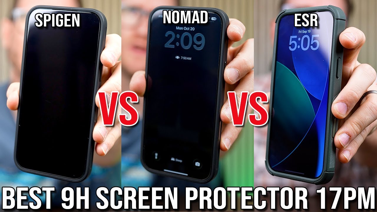 Лучший улучшенный протектор экрана для iPhone 17 Pro Max &mdash; ESR Nomad Spigen