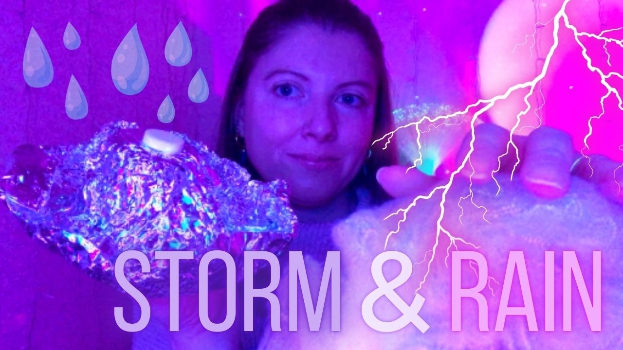ASMR ⚡ Orage dans un Nuage Cotonneux + Pluie Relaxante 🌧️ 💧 💦