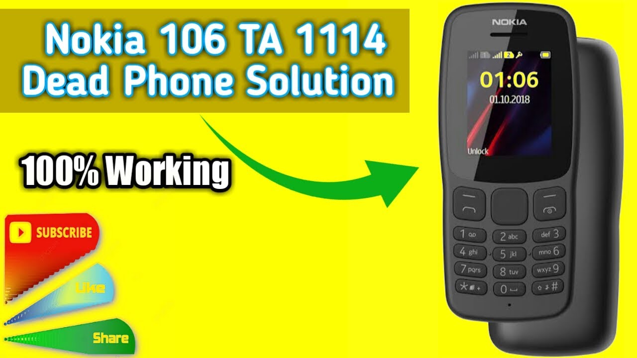 Решение проблемы с неработающим телефоном Nokia 106 TA 1114, микросхема питания, 100% рабочая