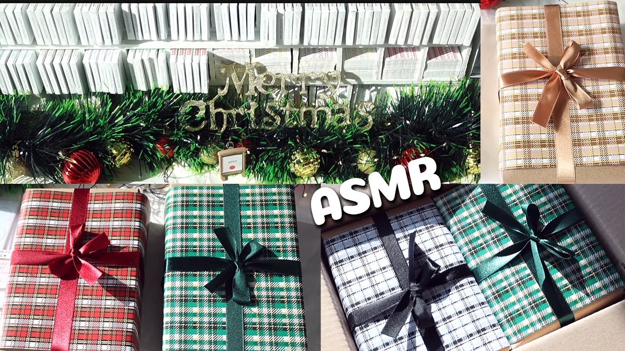 크리스마스 포장 특집 (feat 눈과 귀가 치유되는)  #문구사장브이로그 #포장asmr #packingorders