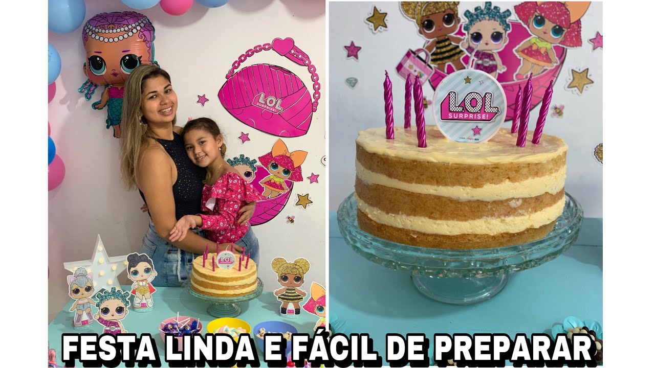 Festa LOL SURPRISE - DECORAÇÕES PRONTAS PARA USAR- Laura 6 ANOS