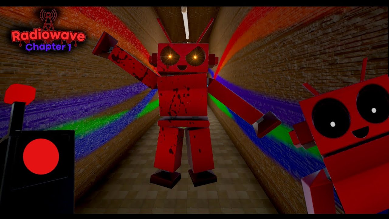 Red monster chasing, (RADIOWAVE chapter 1) full game walkthrough + ending [pc version].