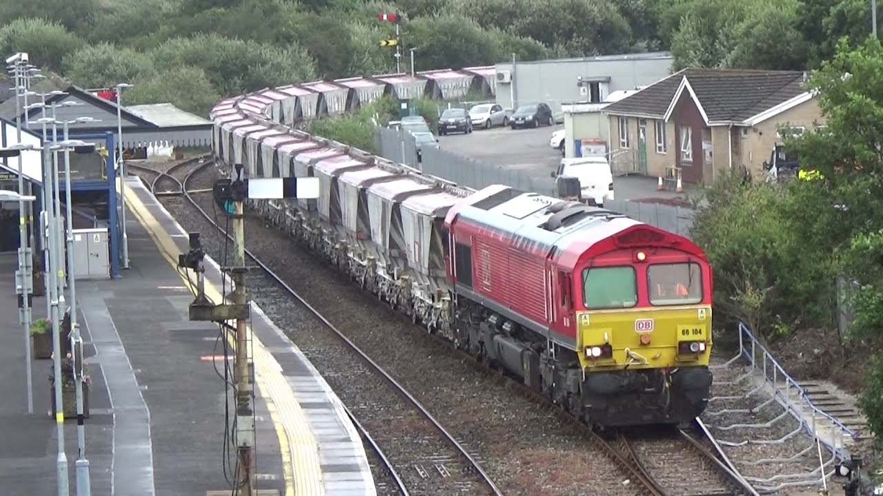 Cornish China Clay in 2023; Pt1 St Blazey and Par. Featuring 66104 & 66199 plus 38 CDAs; 24/26 July