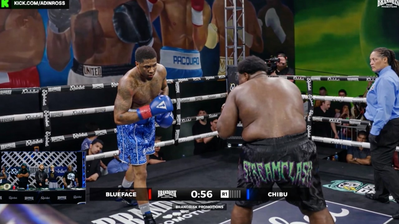 Blueface vs Chibu FULL FIGHT (Adin Ross Boxing Event)