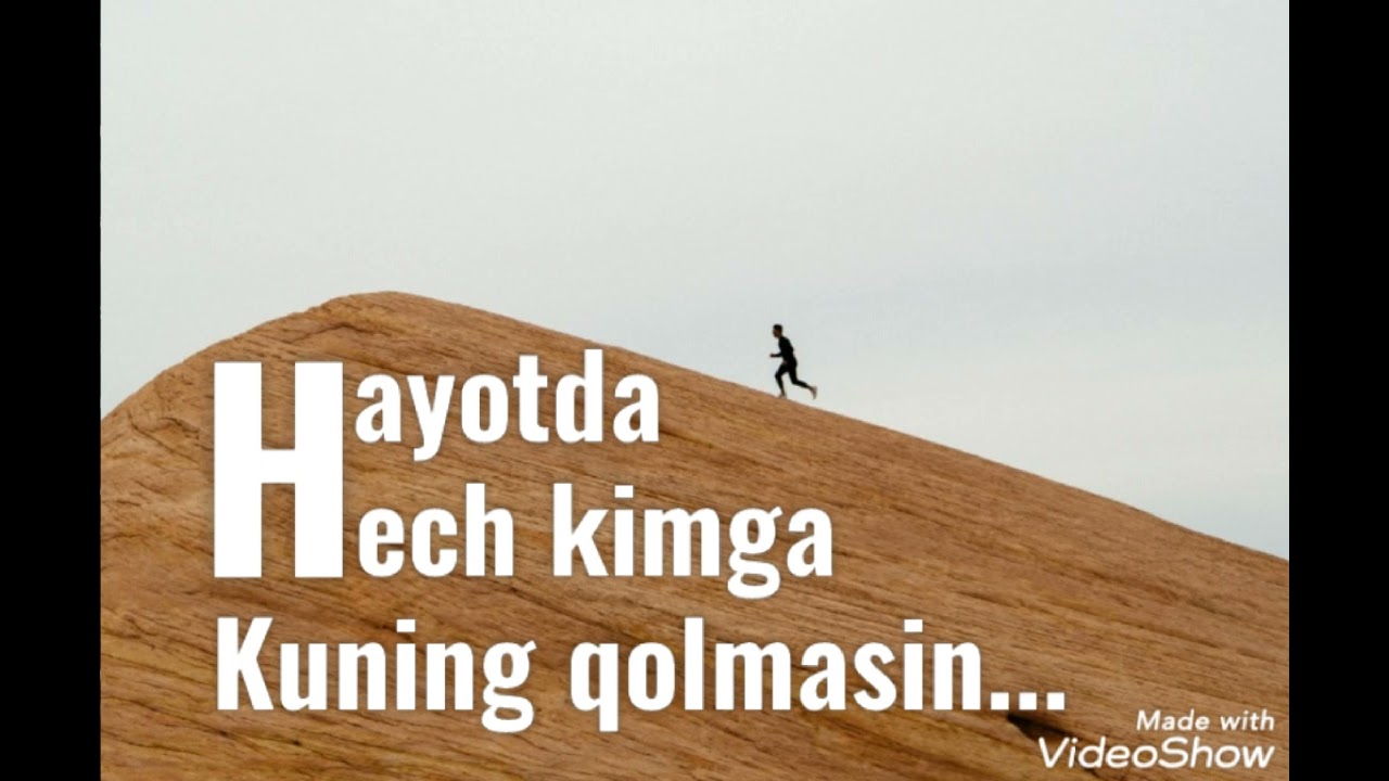 Hayotda hech kimga kuning qolmasin