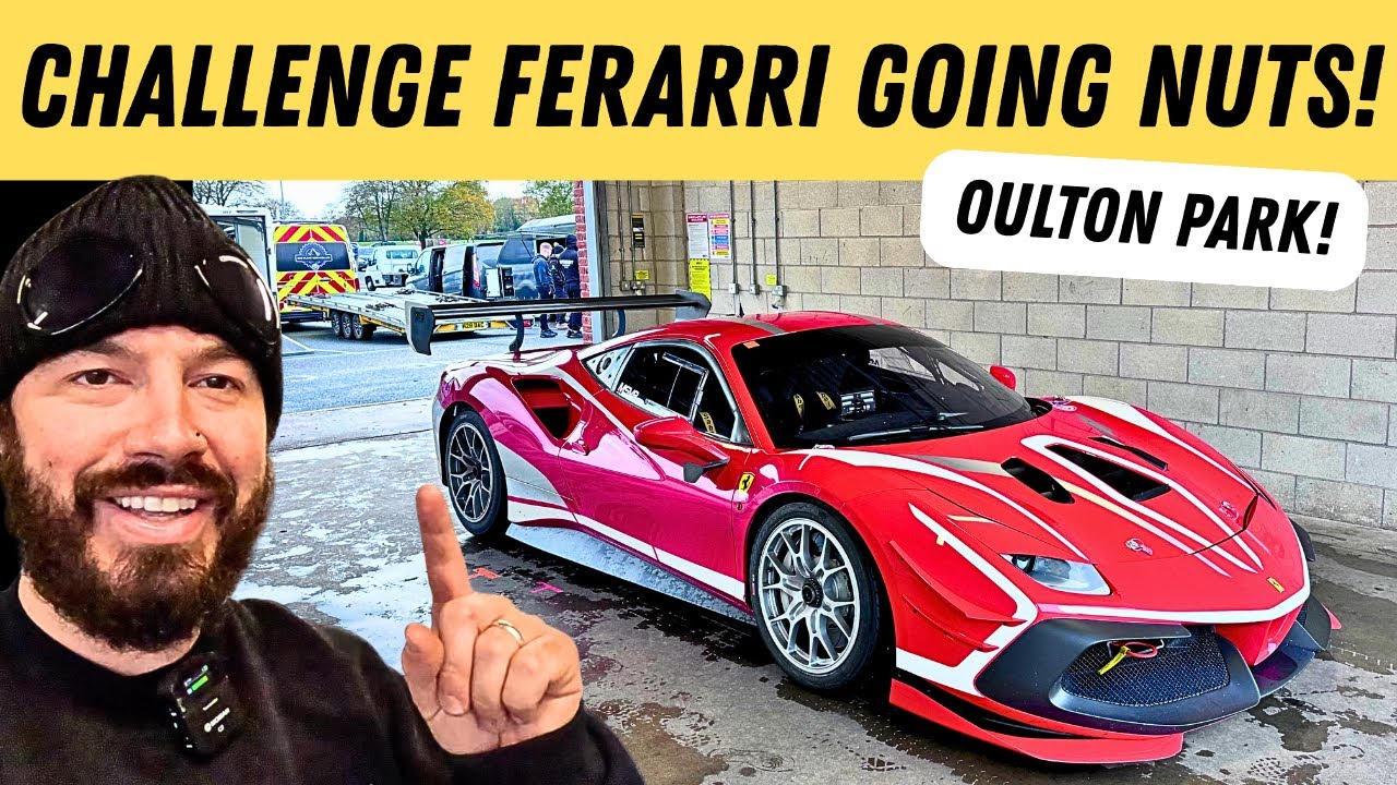 Ferrari 488 Challenge разгромил всё на трассе Оултон-Парк | Бойня на треке