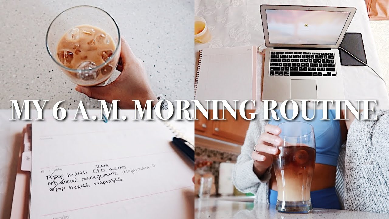 A REAL 6 A.M. MORNING ROUTINE(in quarantine lol) | Productive, Work From Home, Fitness & Reading!
