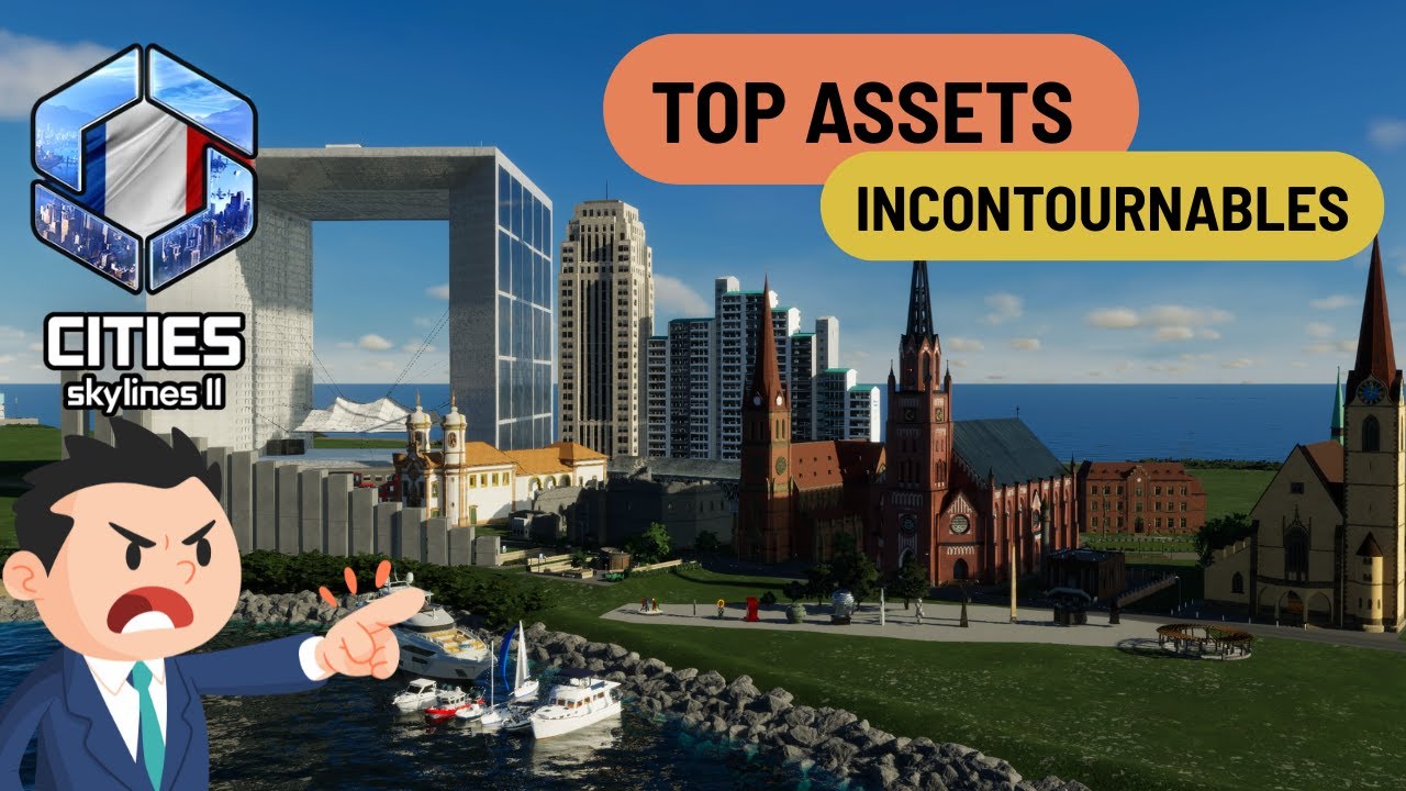 TOP des ASSETS du moment | Arbre, Église, Mosquée & Bateau | Cities: Skylines 2
