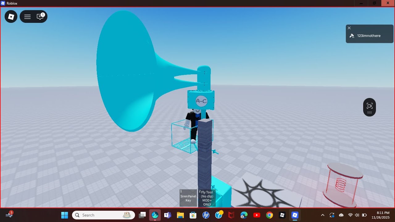 Playing my roblox tornado siren game