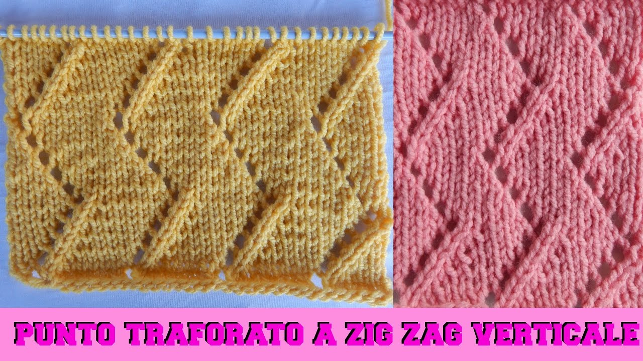 PUNTO TRAFORATO A ZIG ZAG VERTICALE -  NUNZIA VALENTI
