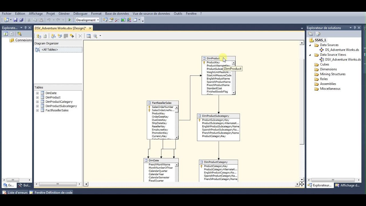Analysis Services(SSAS) Tutorial Part1 Bottom up
