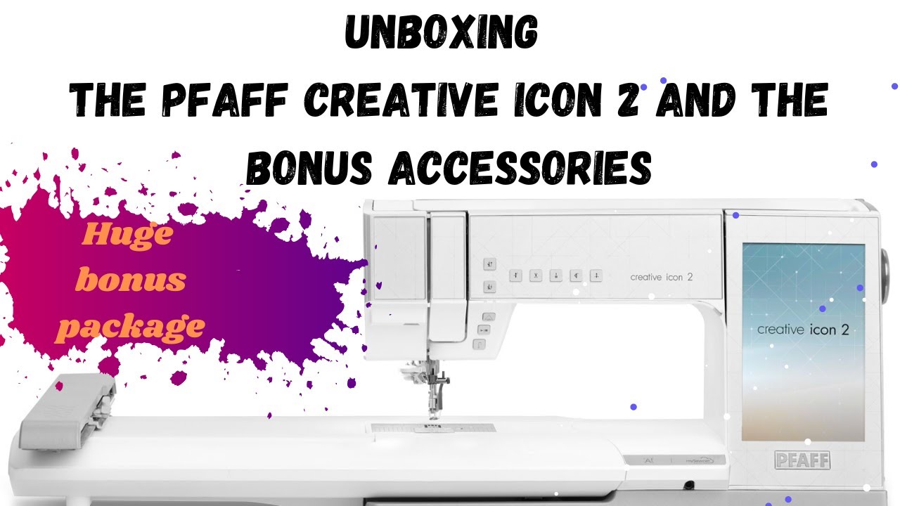 Unboxing Pfaff Creative Icon 2 and the huge bonus package! #pfaff #PfaffCreativeIcon2 #sewingmachine