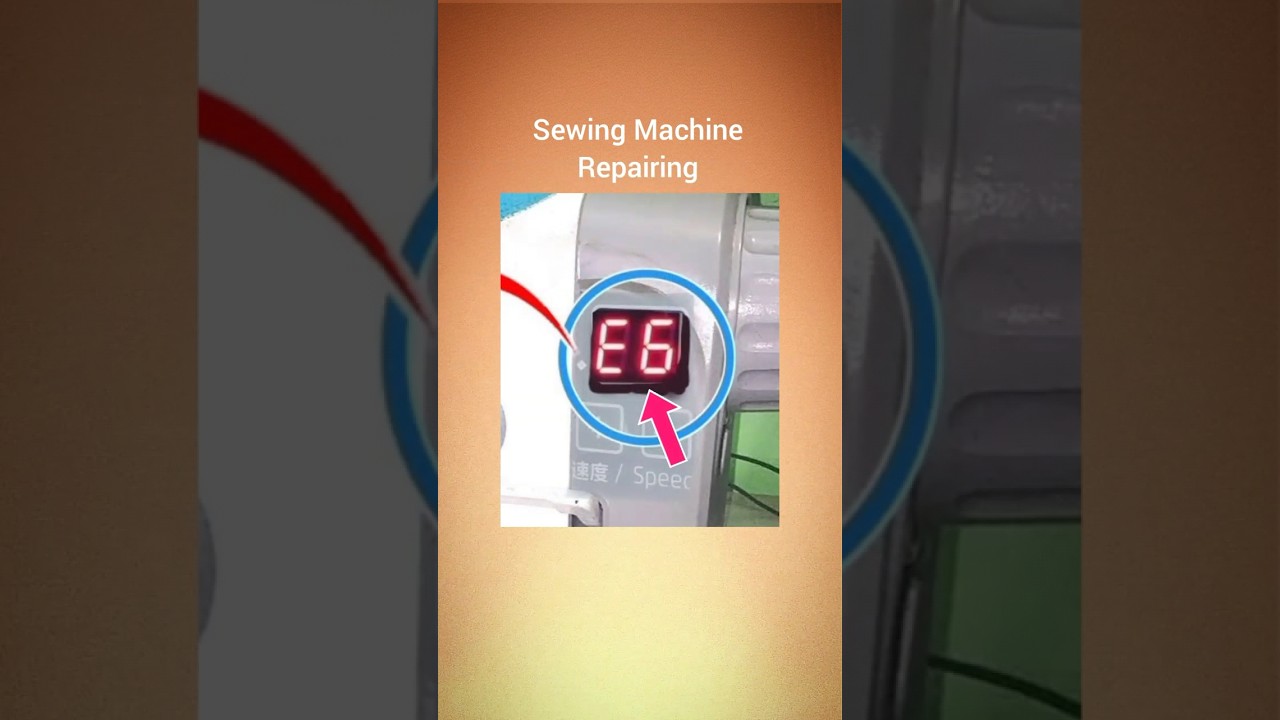 Jack F4 Sewing Machine Repair | E6 Error 6 Problem Repairing #stitch #sewing #shorts