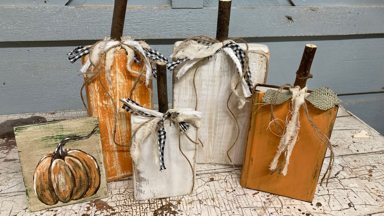 DIY Simple, quick pumpkin decor 3 easy ways