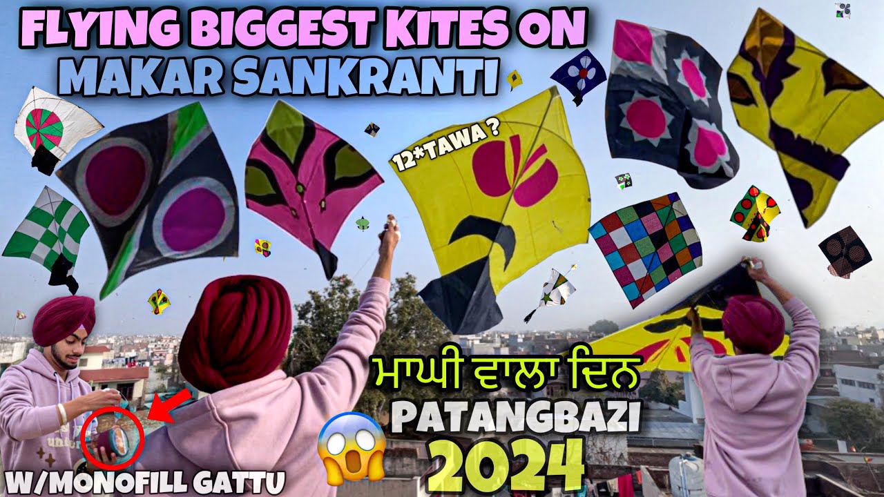 Flying Biggest Kites On Makar Sankranti 2024😱PATANGBAZI🪁