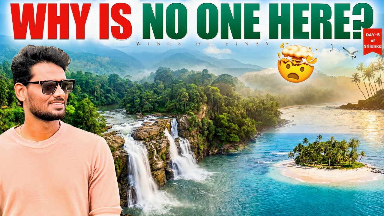 Sri Lanka Day 5 🇱🇰 | Ella to Mirissa Journey | Waterfalls, Hidden Beach & Sunset