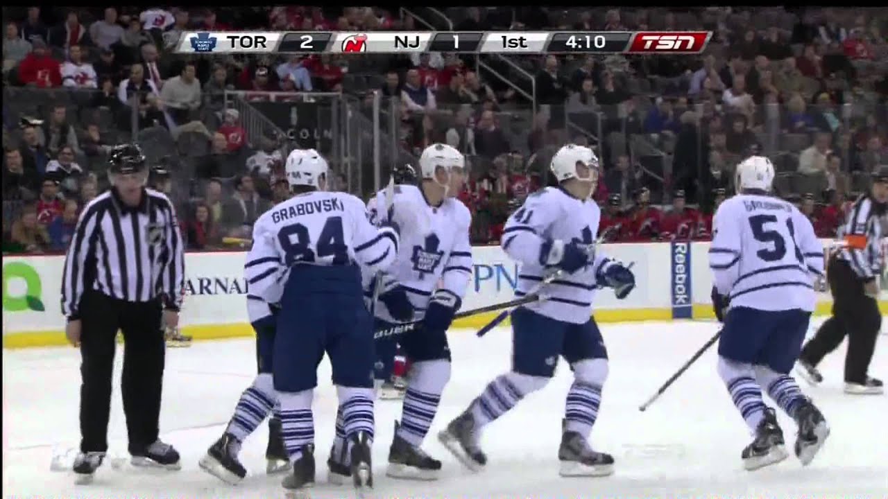 Leafs @ Devils - Mikhail Grabovski Scores - 111102