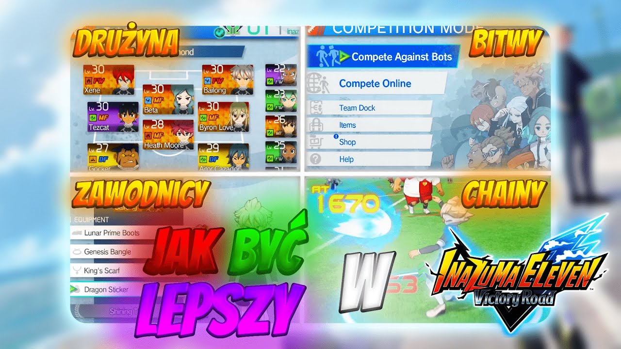 Jak być lepszym w Inazuma Eleven Victory Road