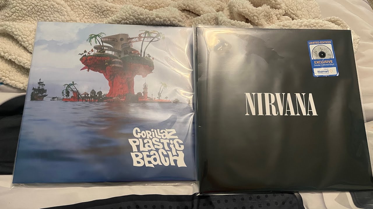 Gorillaz and Nirvana vinyl 