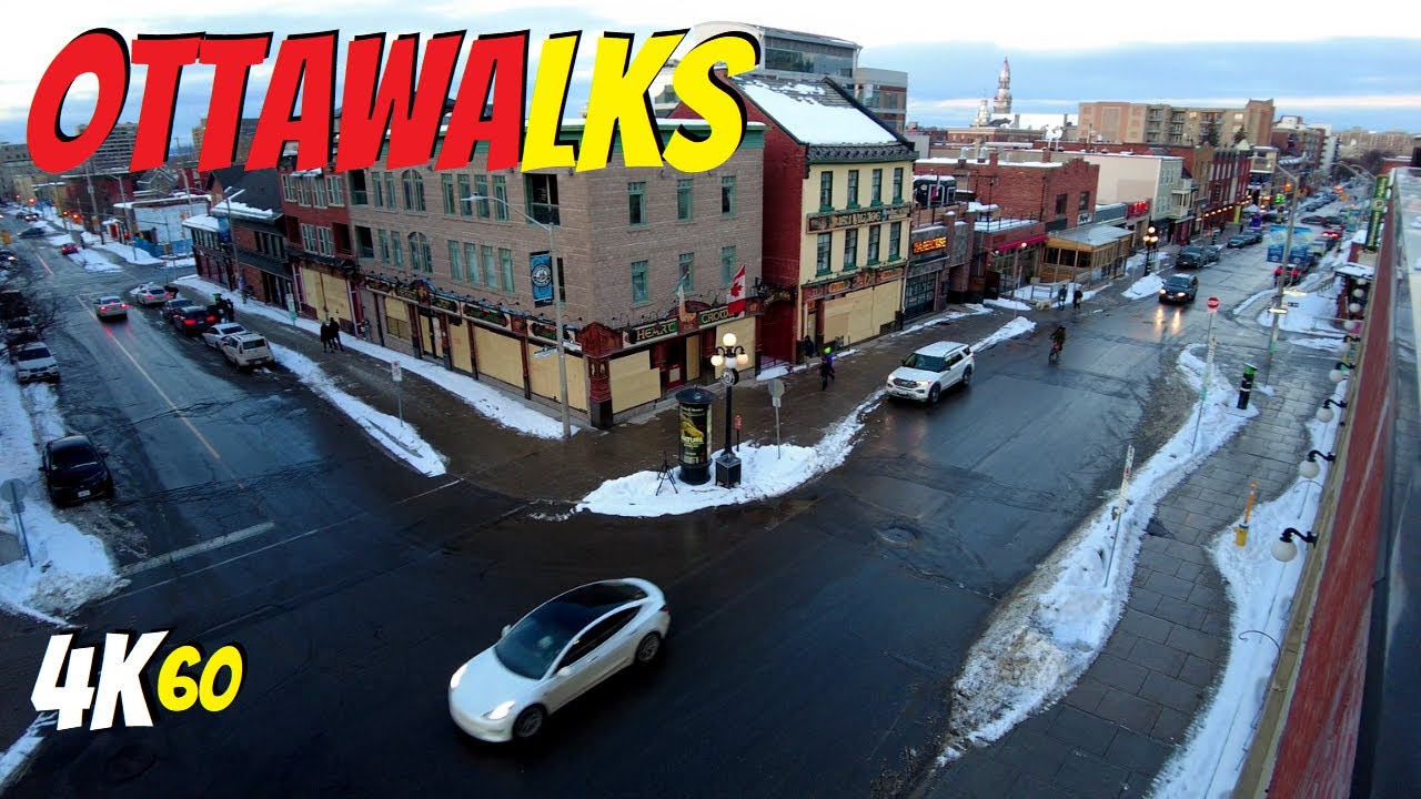 Valentine's day evening walk downtown Ottawa, Virtual Ottawa Walking Tour, February 14, 2021
