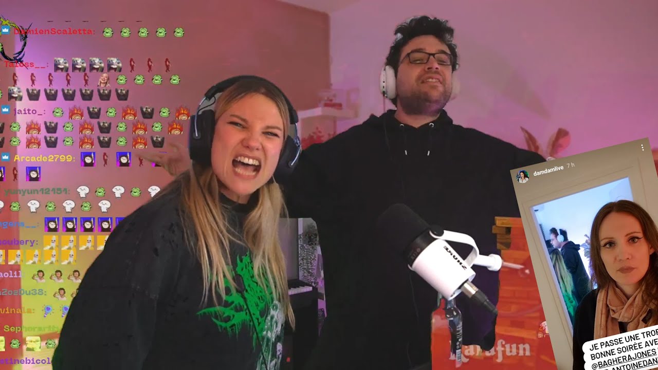Baghera et Antoine se déchaînent au karaoké (bonus : pov Damdamlive)