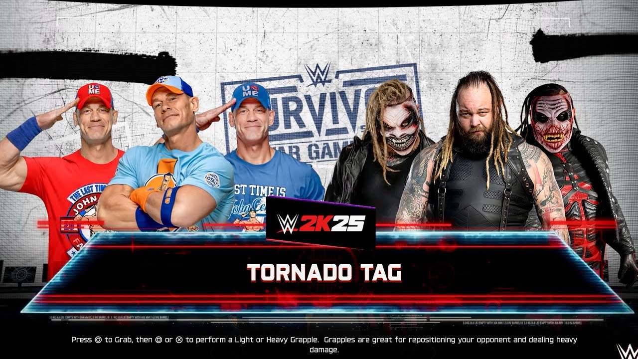 WWE 2K25 - Team John Cena vs Team Bray Wyatt | Epic Extreme Rules Match PS5 
