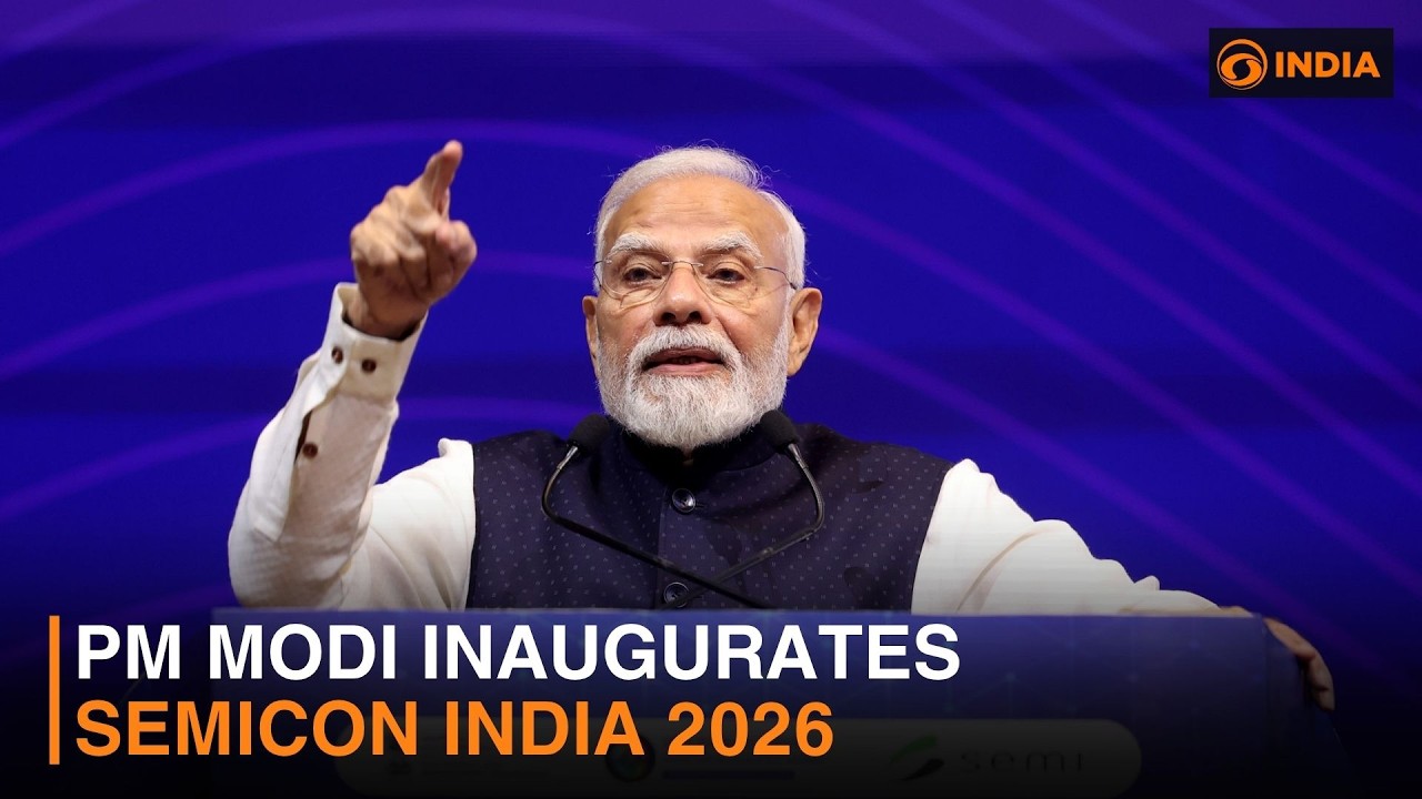 Премьер-министр Моди открывает SEMICON India 2026 и другие новости | DD India Newshour | 21:00 по...
