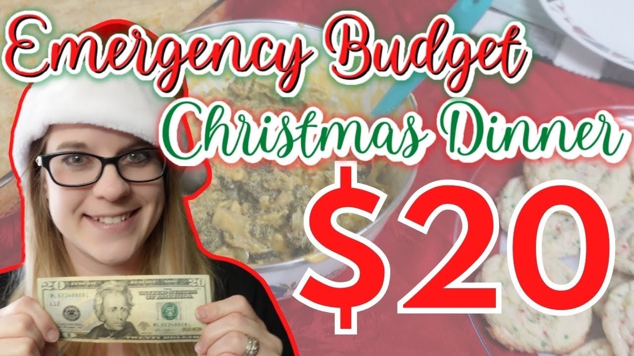 $20 Emergency Budget Christmas Dinner | the BEST frugal Christmas Dinner | Cheap & DELICIOUS meals