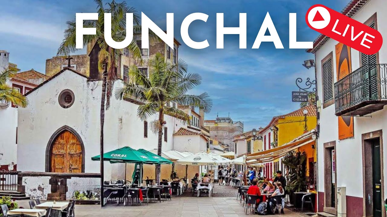 🔴  Funchal MADEIRA LIVE - Funchal Evening Walk