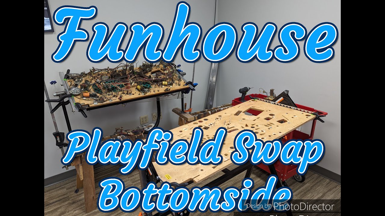 Funhouse Pinball Playfield Swap: Bottomside