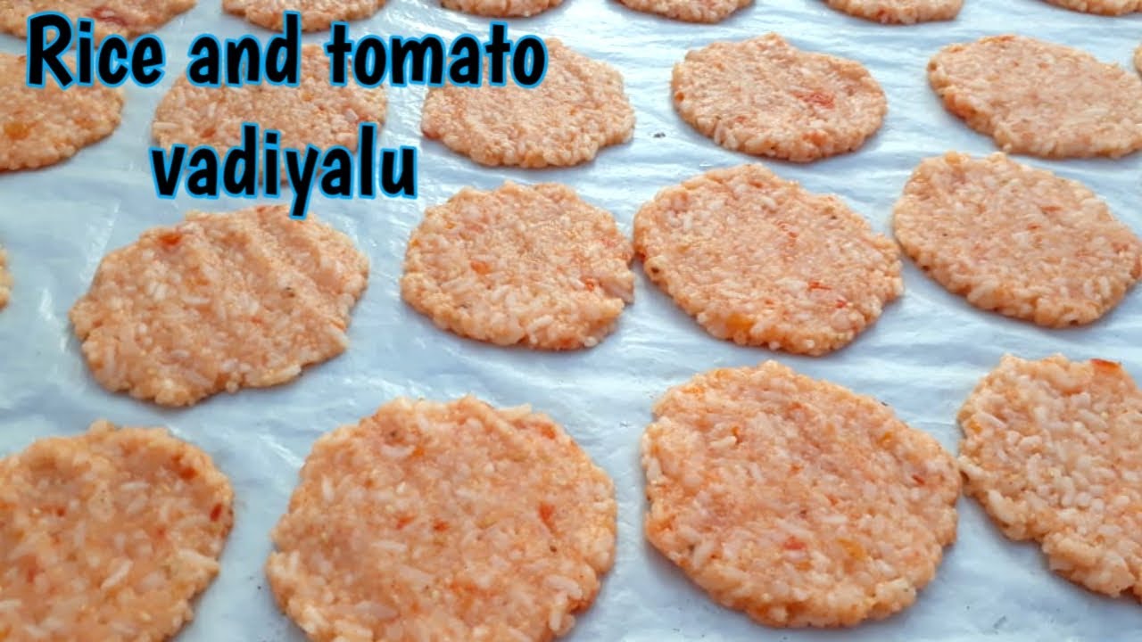 Summer special vadiyalu//Rice and tomato vadiyalu