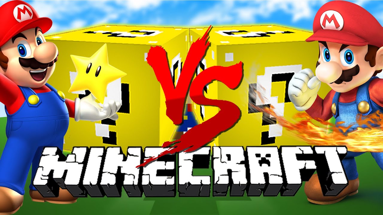 Minecraft: MARIO LUCKY BLOCK CHALLENGE | Mario vs Mario!