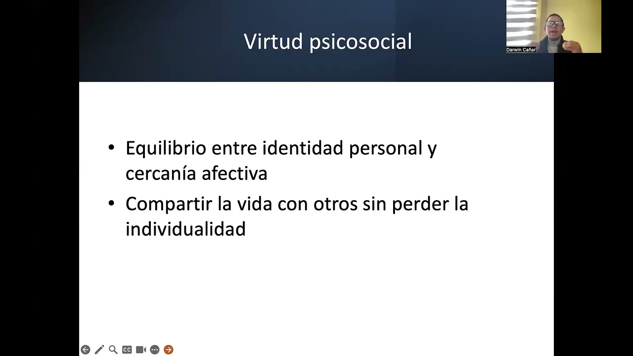 Intimidad Vs aislamiento (19-40 años) según Erik Erikson