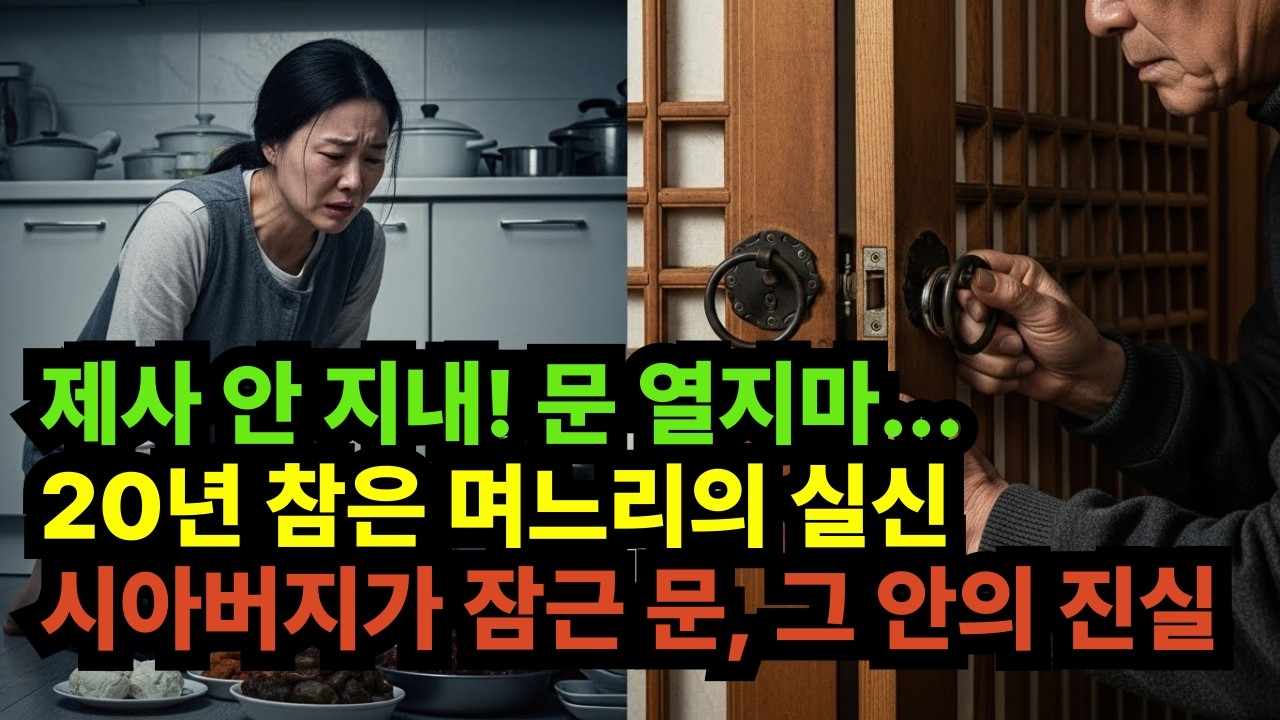 명절마다 혼자 부엌에 남겨진 며느리...그날 시아버지가 조용히 문을 잠갔습니다.#실화같은 라디오 사연